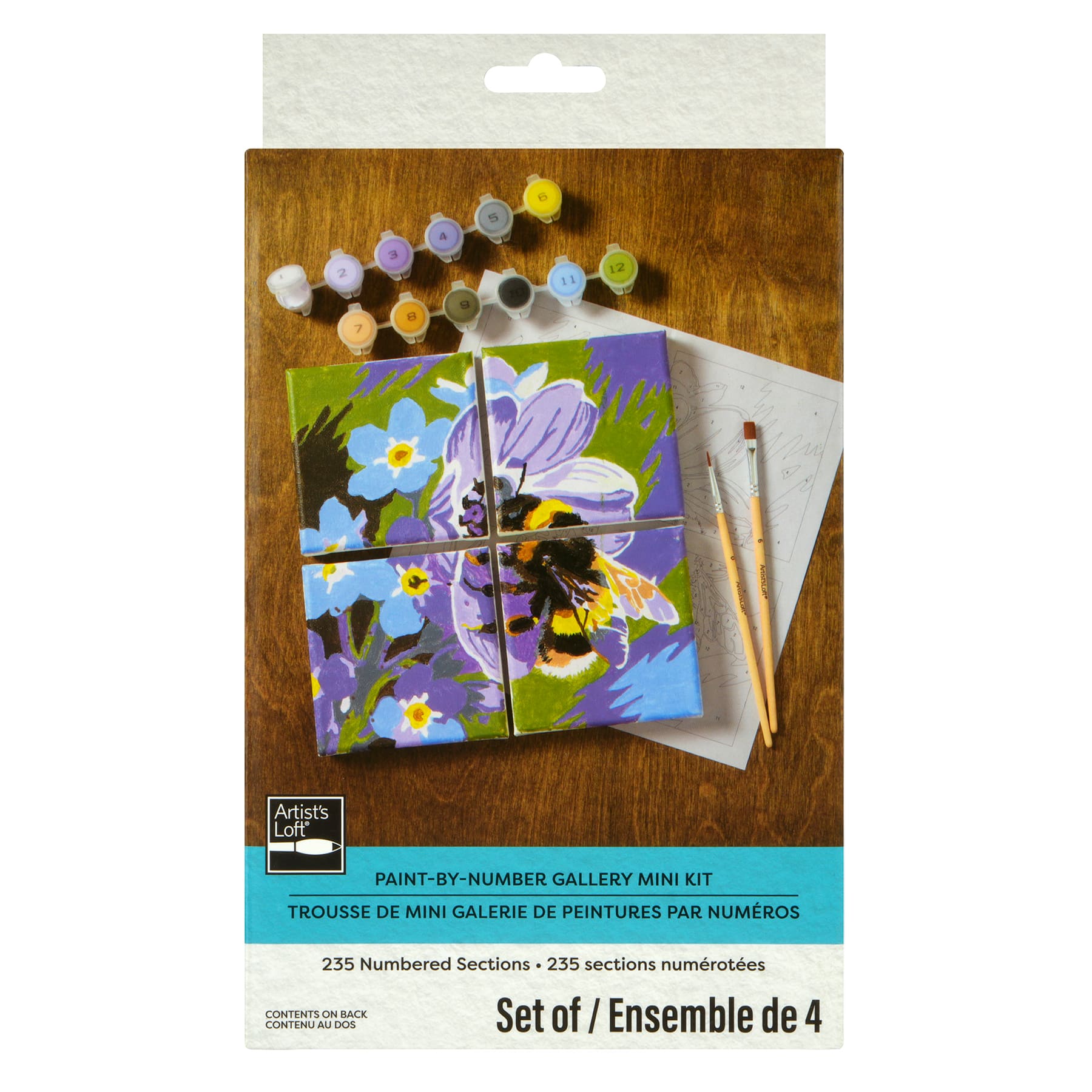 Bee Paint-by-Number Gallery Mini Kit by Artist's Loft®