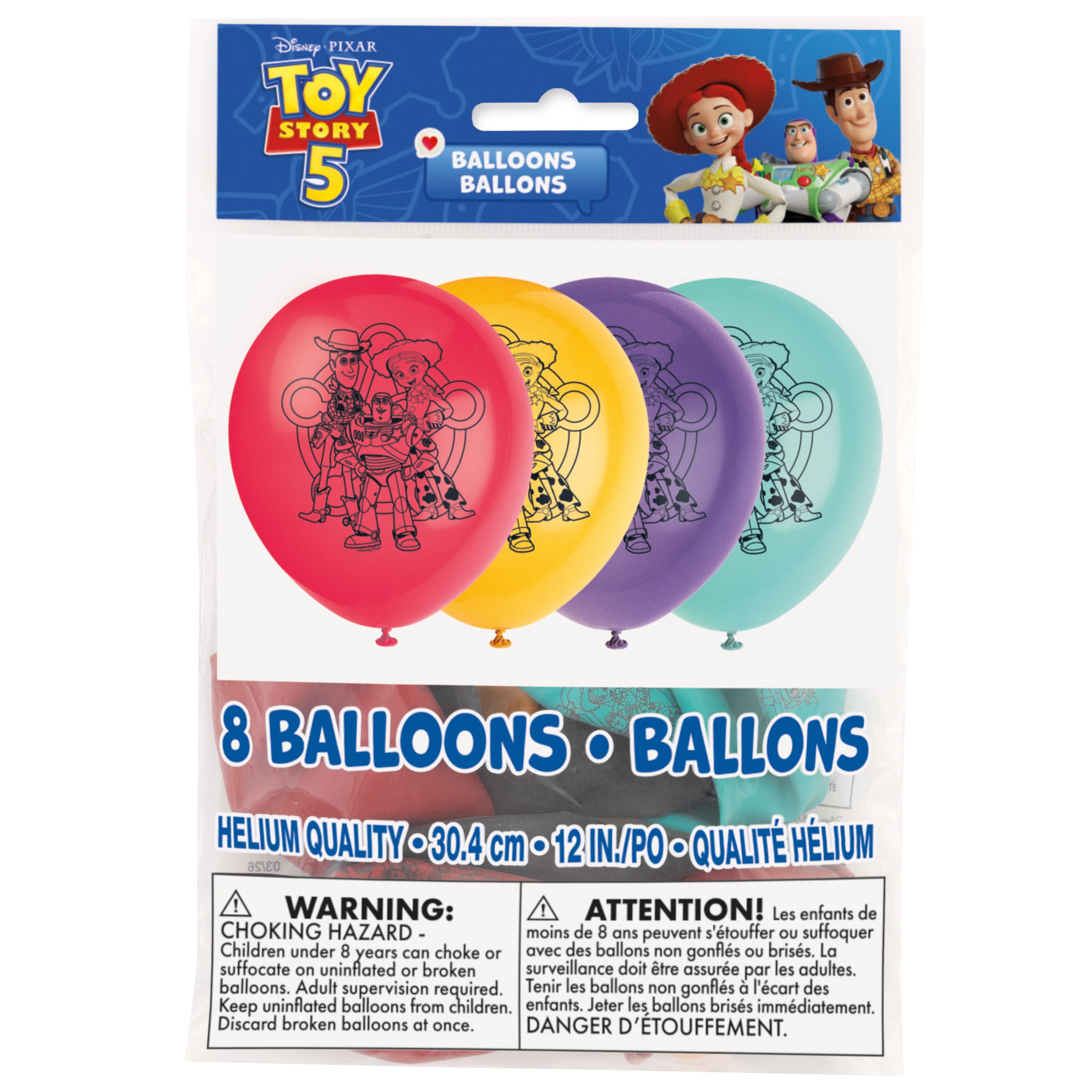 12" Disney® Toy Story 5 Latex Balloons, 8ct. - Image 2