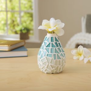 Teal & Gray Mosaic Vase Kit by Make Market®
