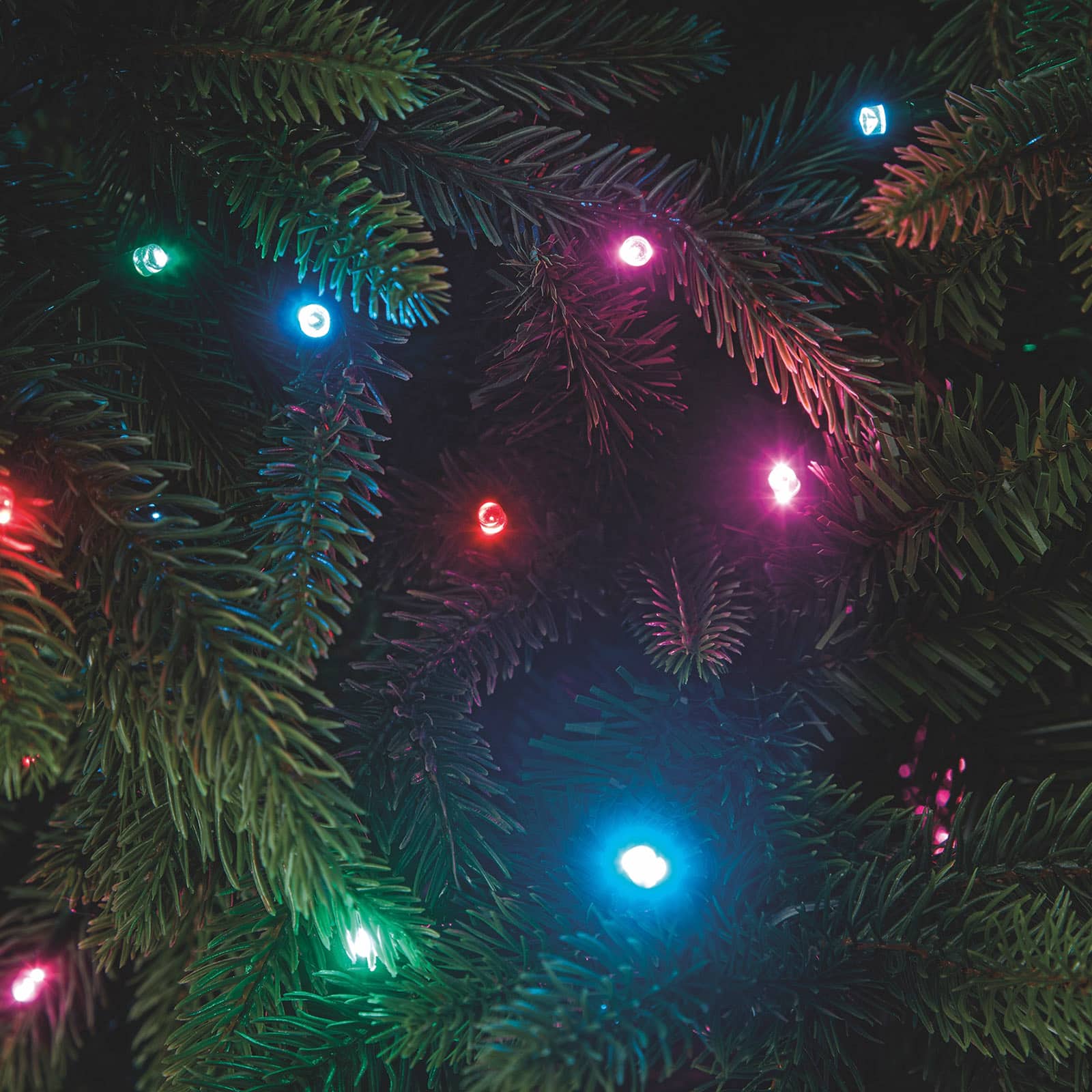 7.5ft. Pre-Lit Barrington Fir Artificial Christmas Tree, Quick Set® LumaDazzle® Color Changing Twinkle LED Lights by Ashland® - Image 2