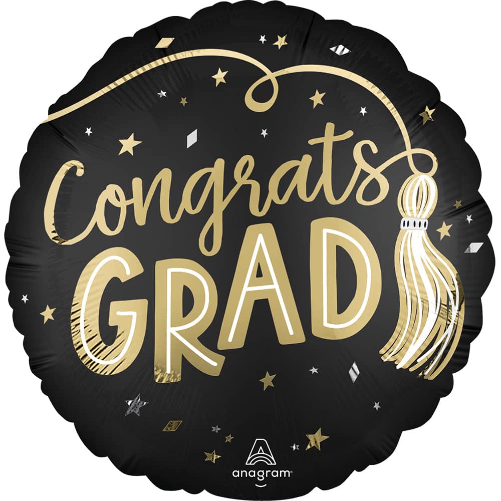17" Tassels Congrats Grad Foil Balloon