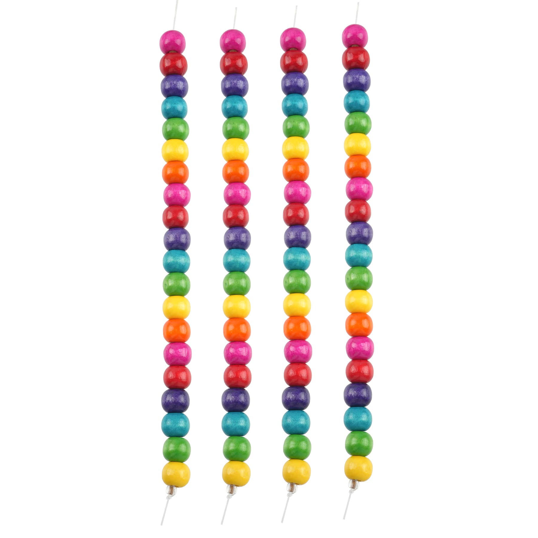 Multicolored Wood Rondelle Beads, 10mm by Bead Landing™ - Image 3