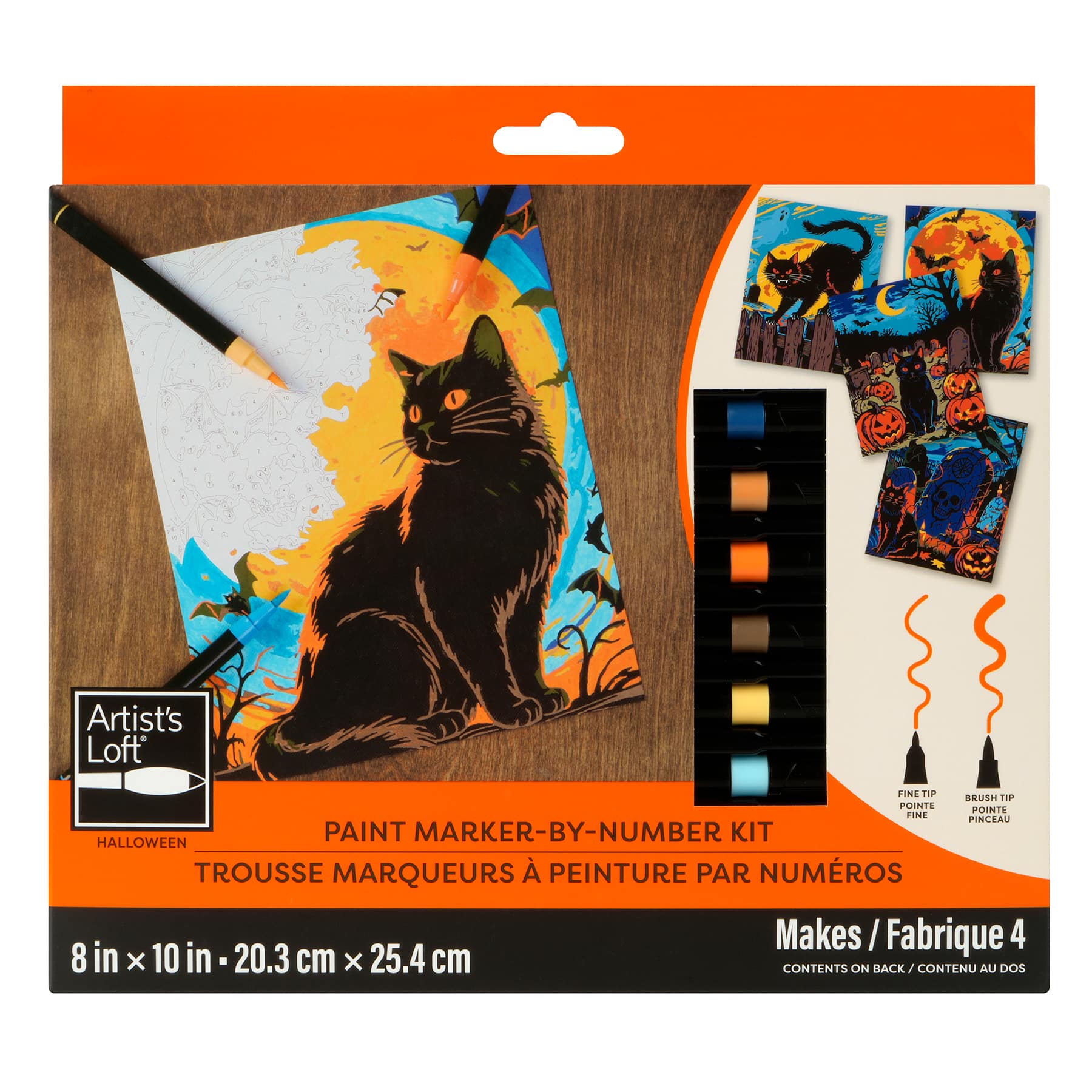Black Cats Paint Marker-by-Number Kit by Artist's Loft®