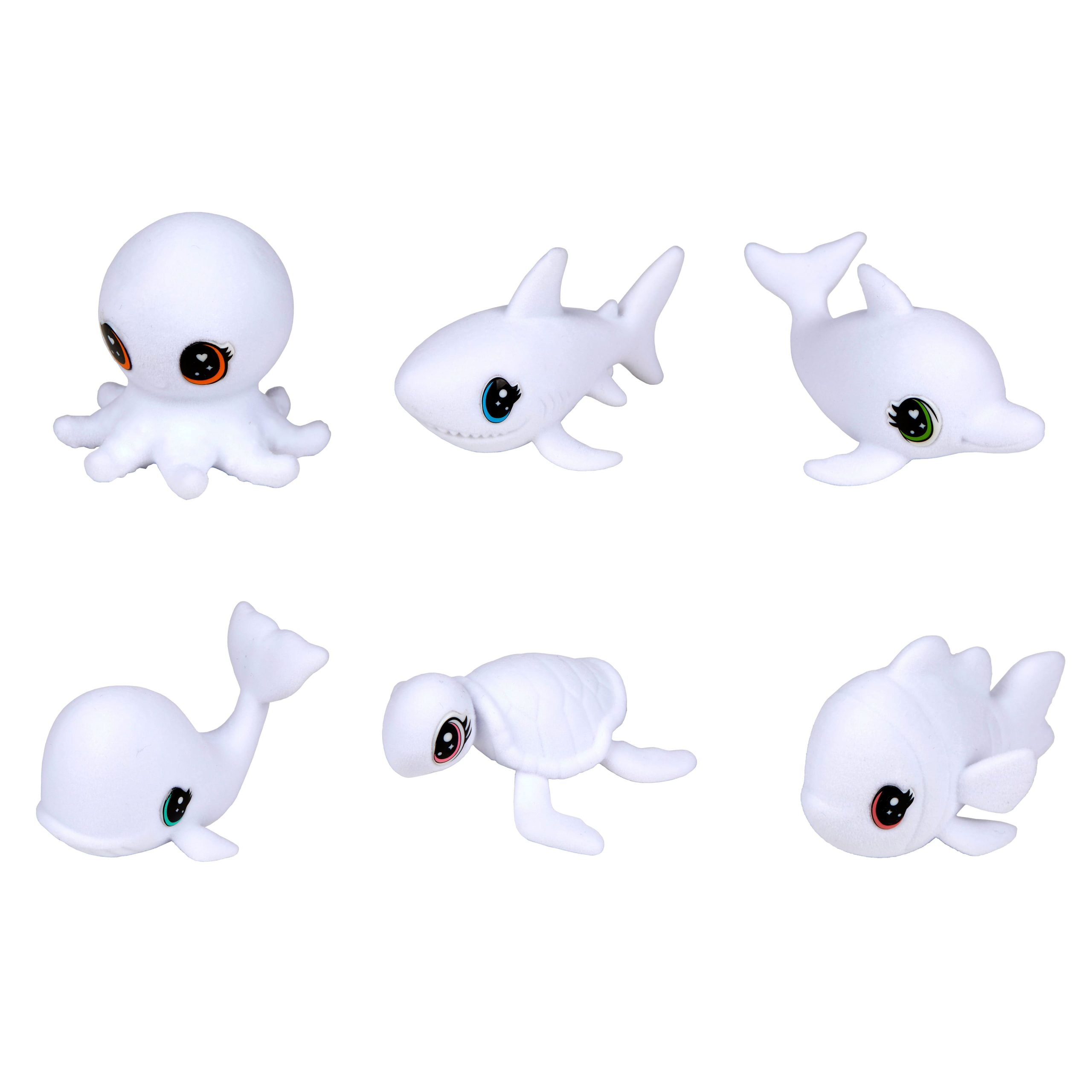 Assorted Scribble Scrubbie® Ocean Pets Washable Pet Figurine