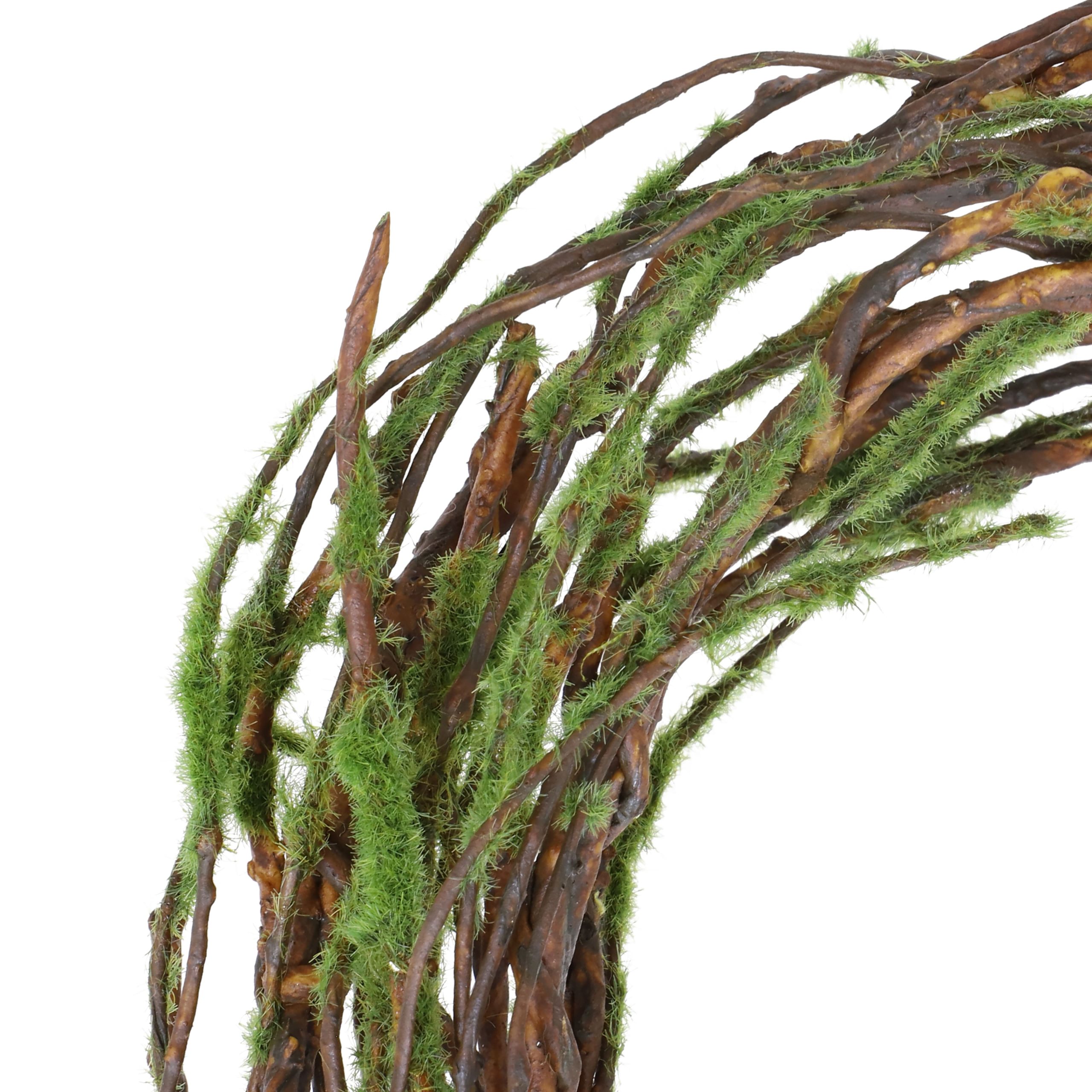 5ft. Green & Brown Moss & Twig Coiled Garland by Ashland® - Image 3