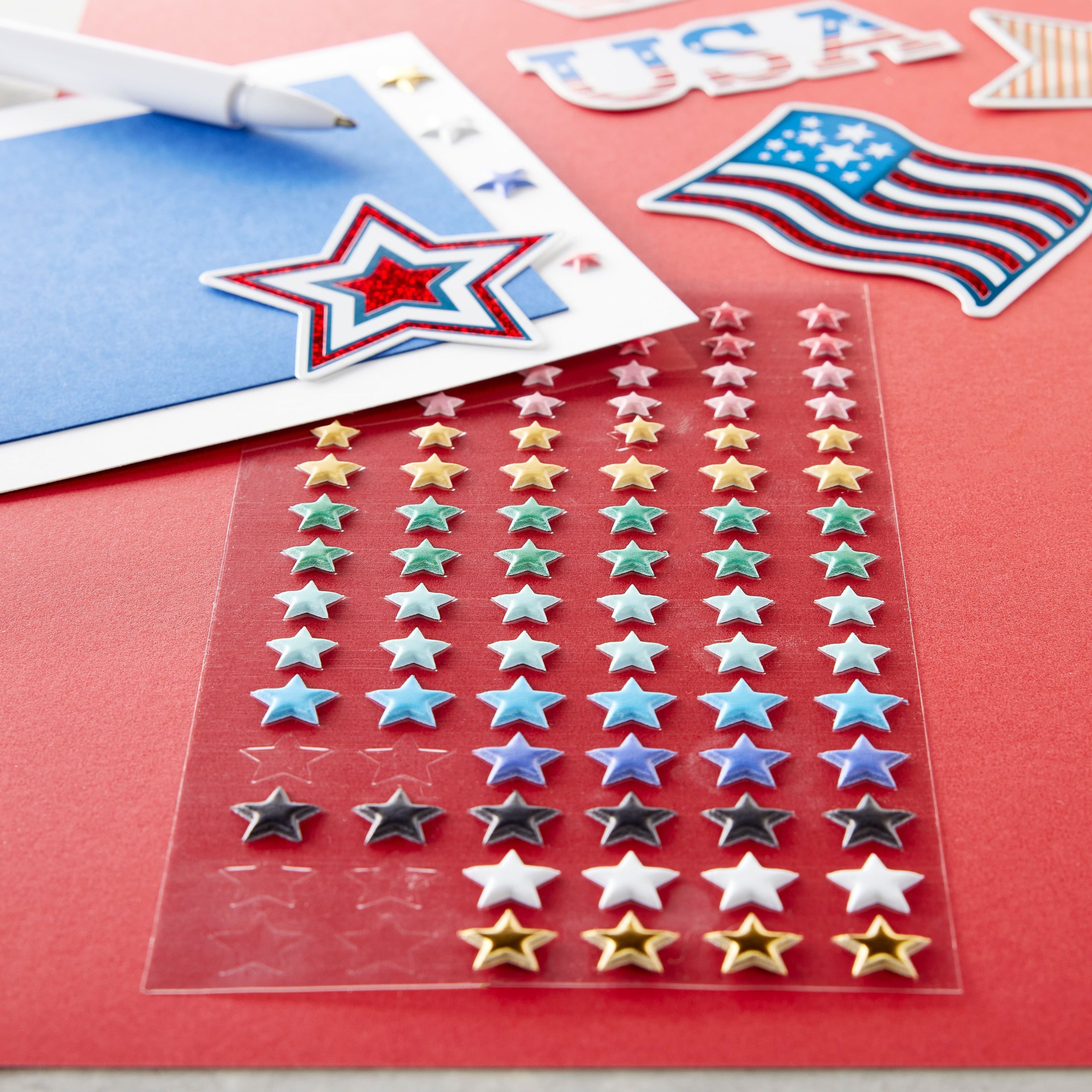 Puffy Rainbow Star Stickers by Recollections™ - Image 3