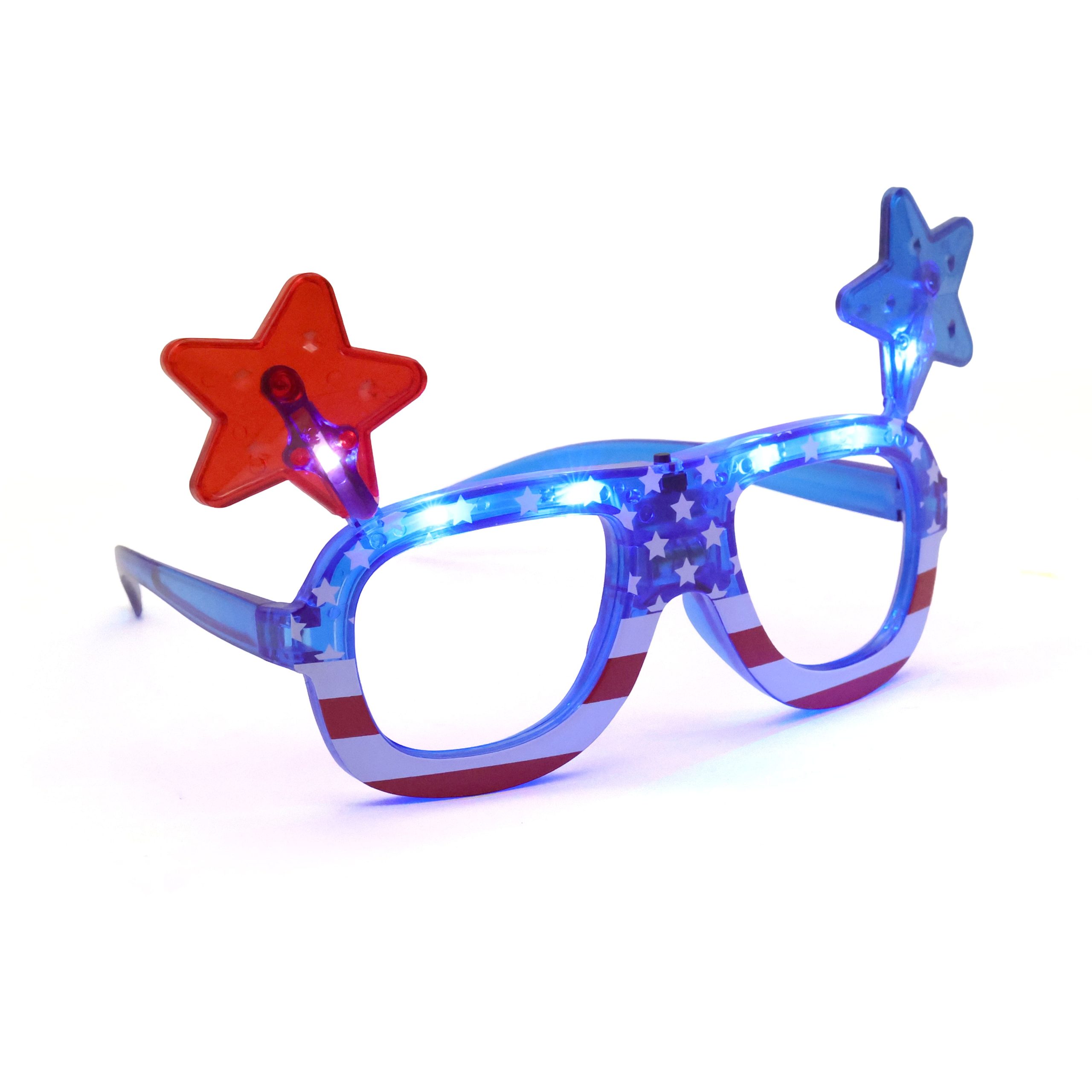 Stars & Stripes Light Up Glasses by Celebrate It™ - Image 3