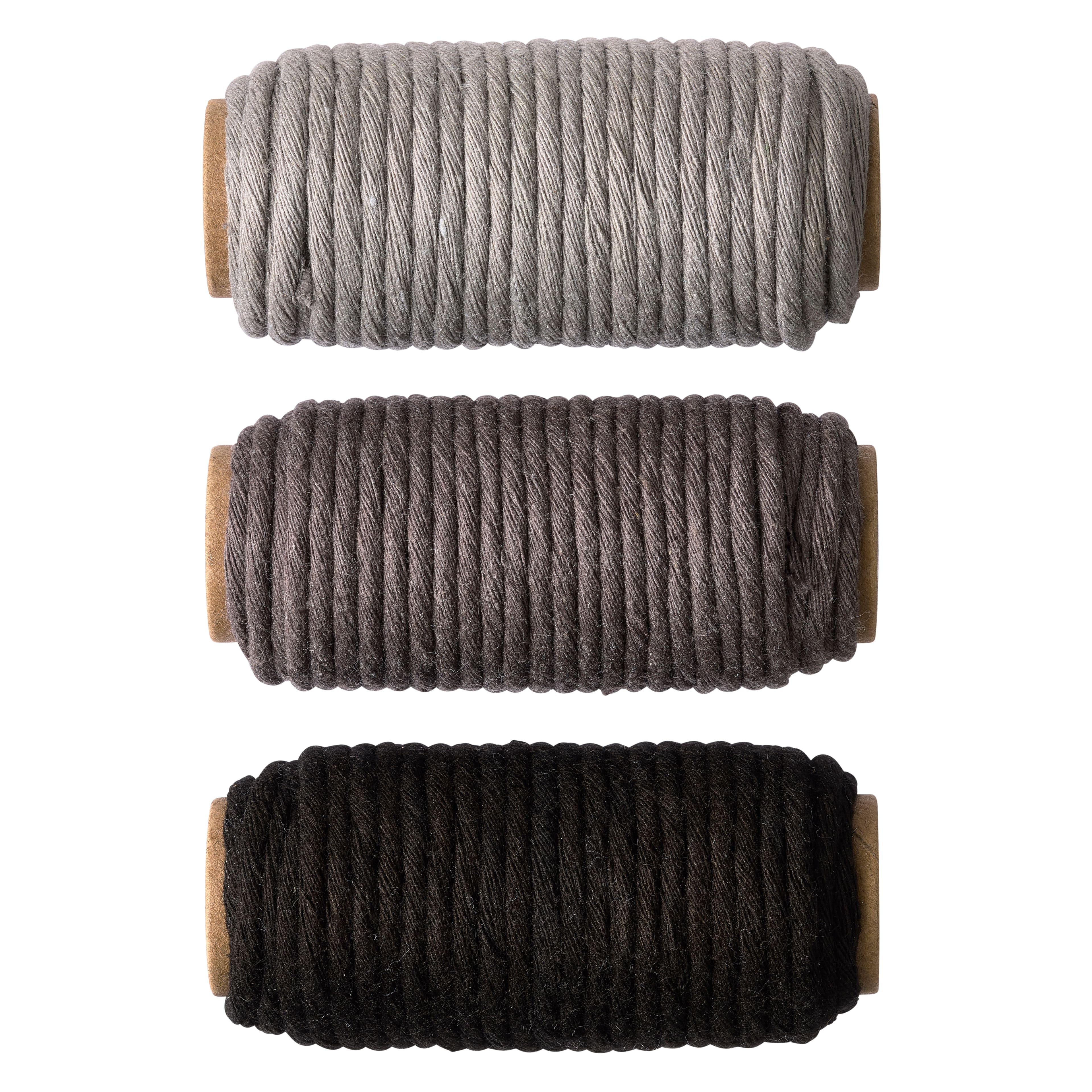 3mm Black Cotton Macramé Cords by Bead Landing™