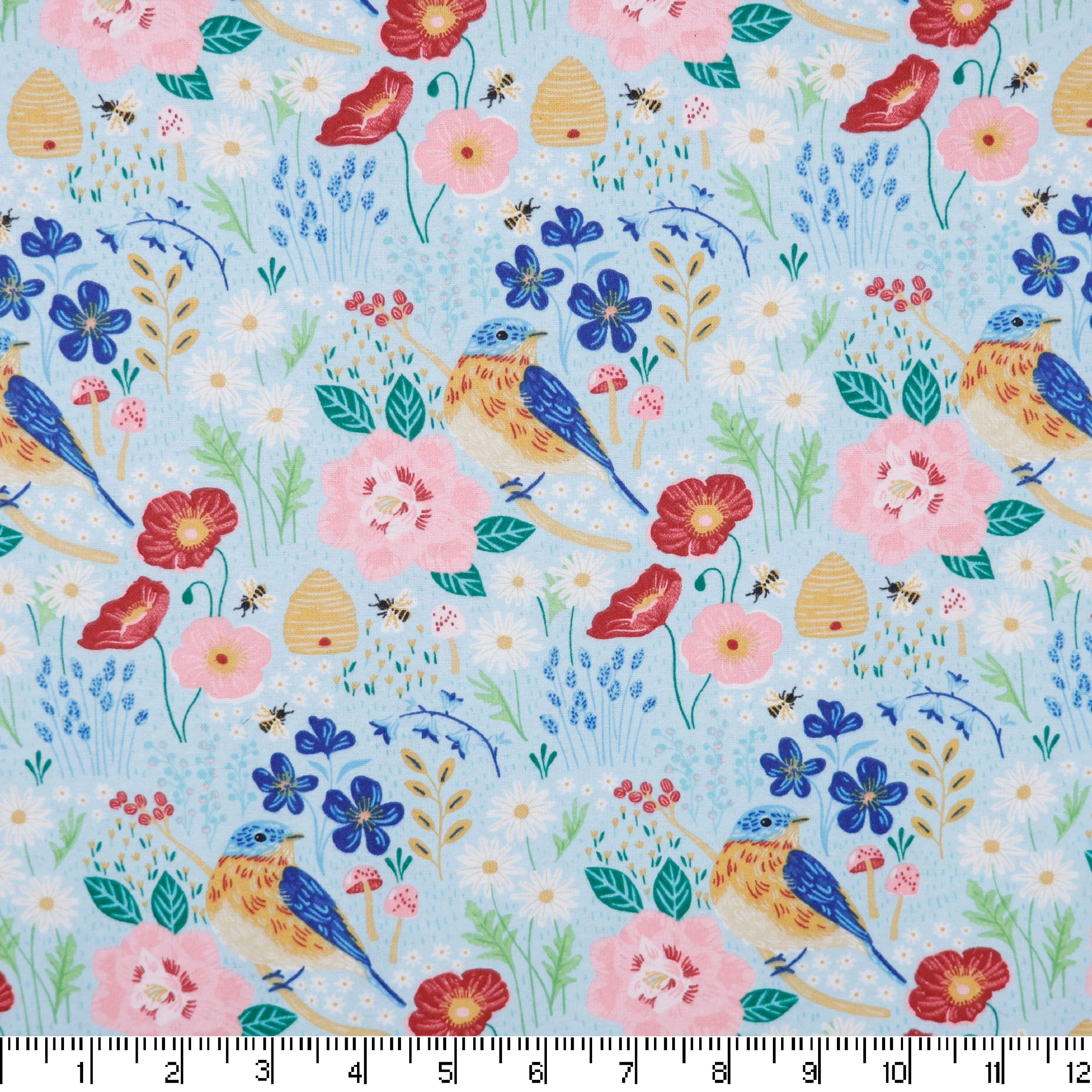 Super Snuggle Packed Spring Floral Cotton Flannel - Image 2