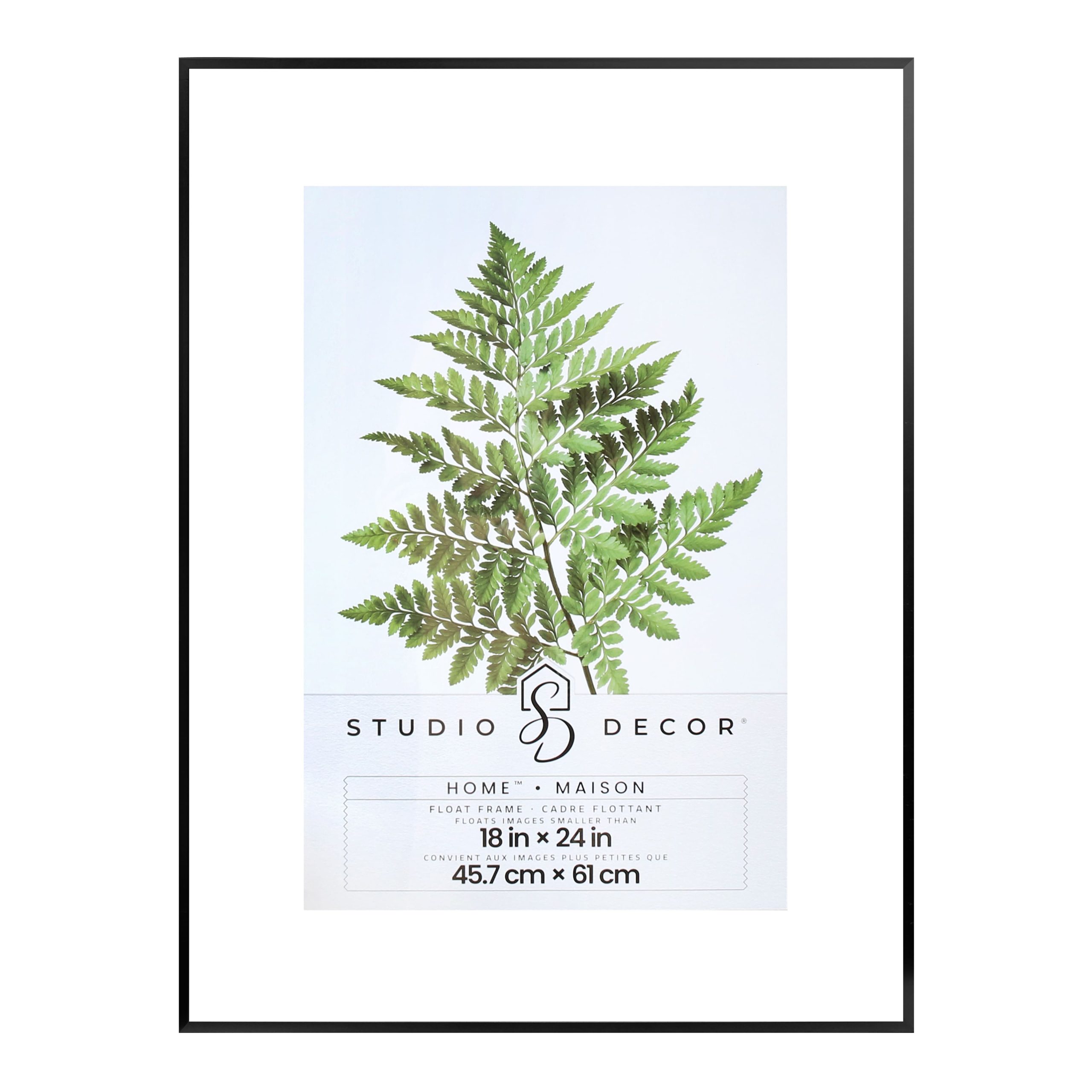 Home™ Black Metal Float Frame by Studio Décor®