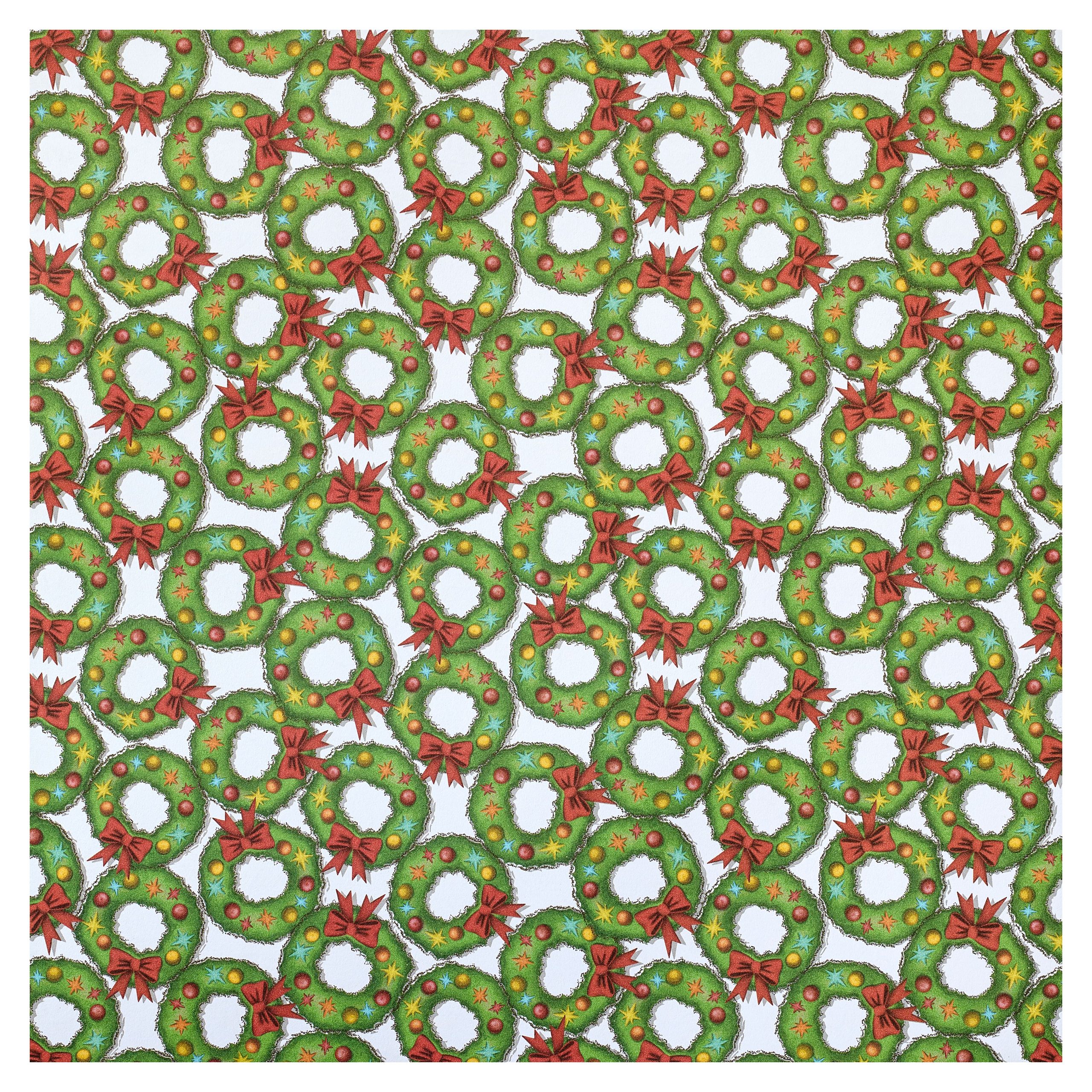 Candy Cane & Wreath Paper by Recollections™, 12" x 12" - Image 3