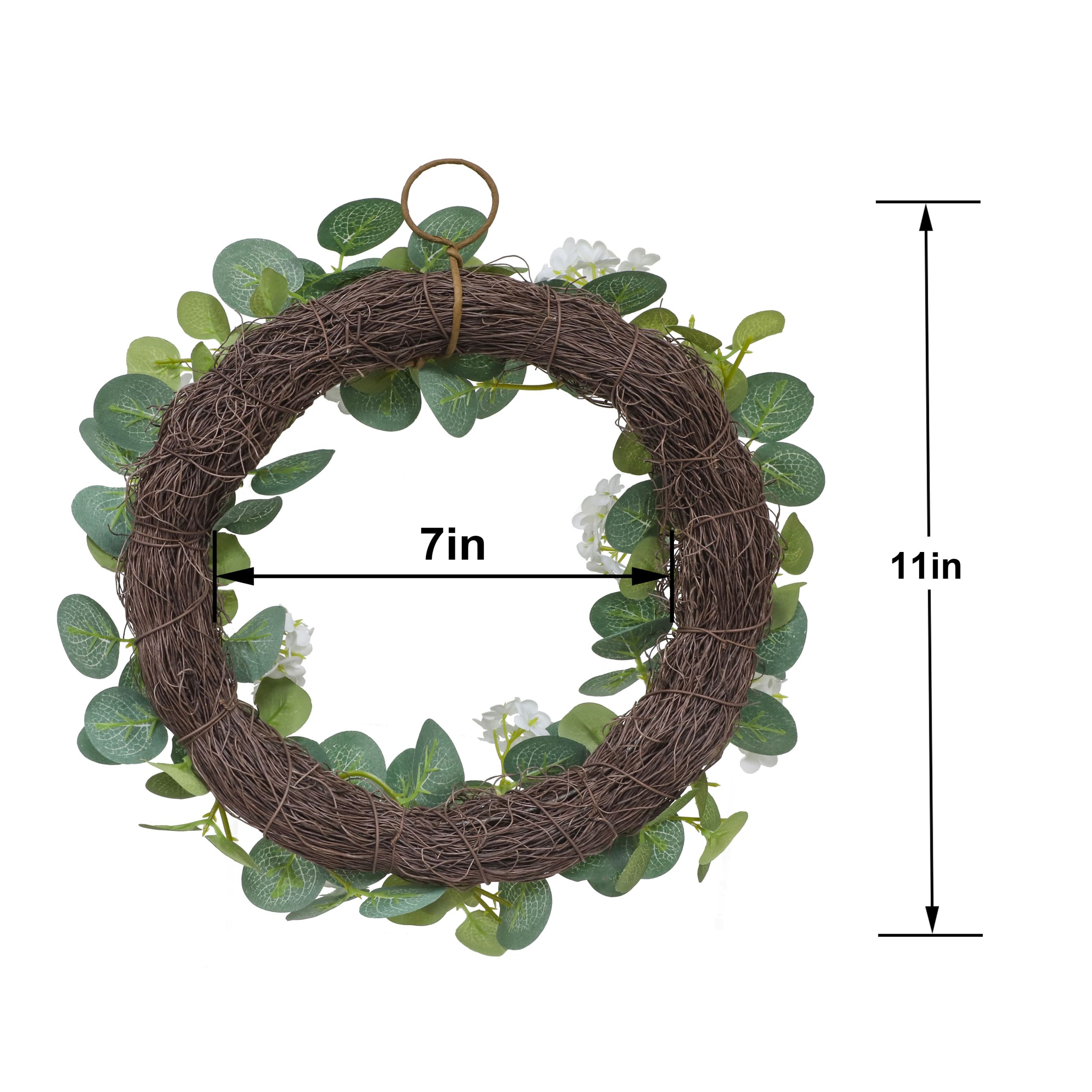 Mini White Blossom Wreath by Ashland® - Image 3