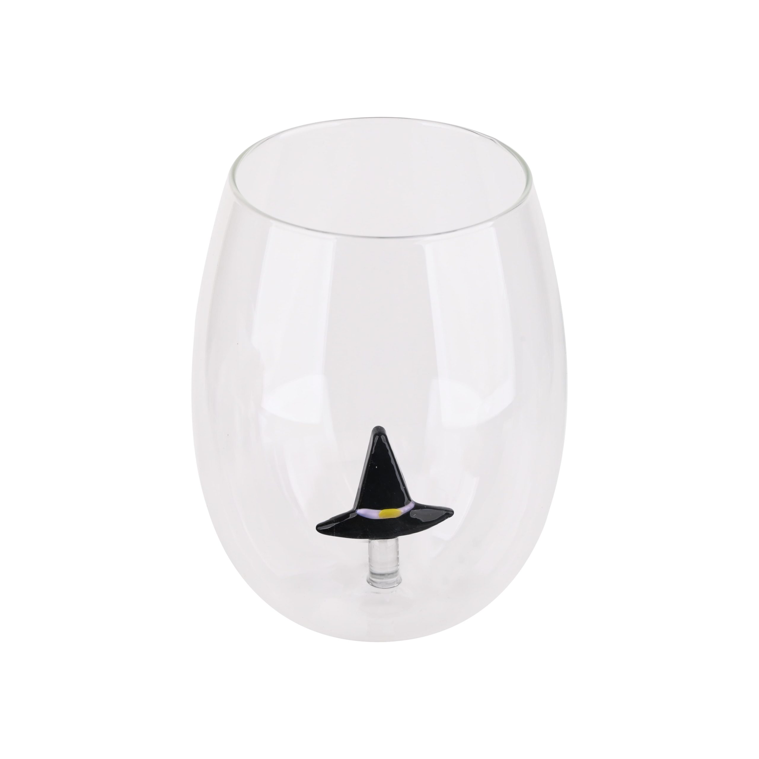 16oz. Witch Hat Icon Stemless Wine Glass by Celebrate It™ - Image 3
