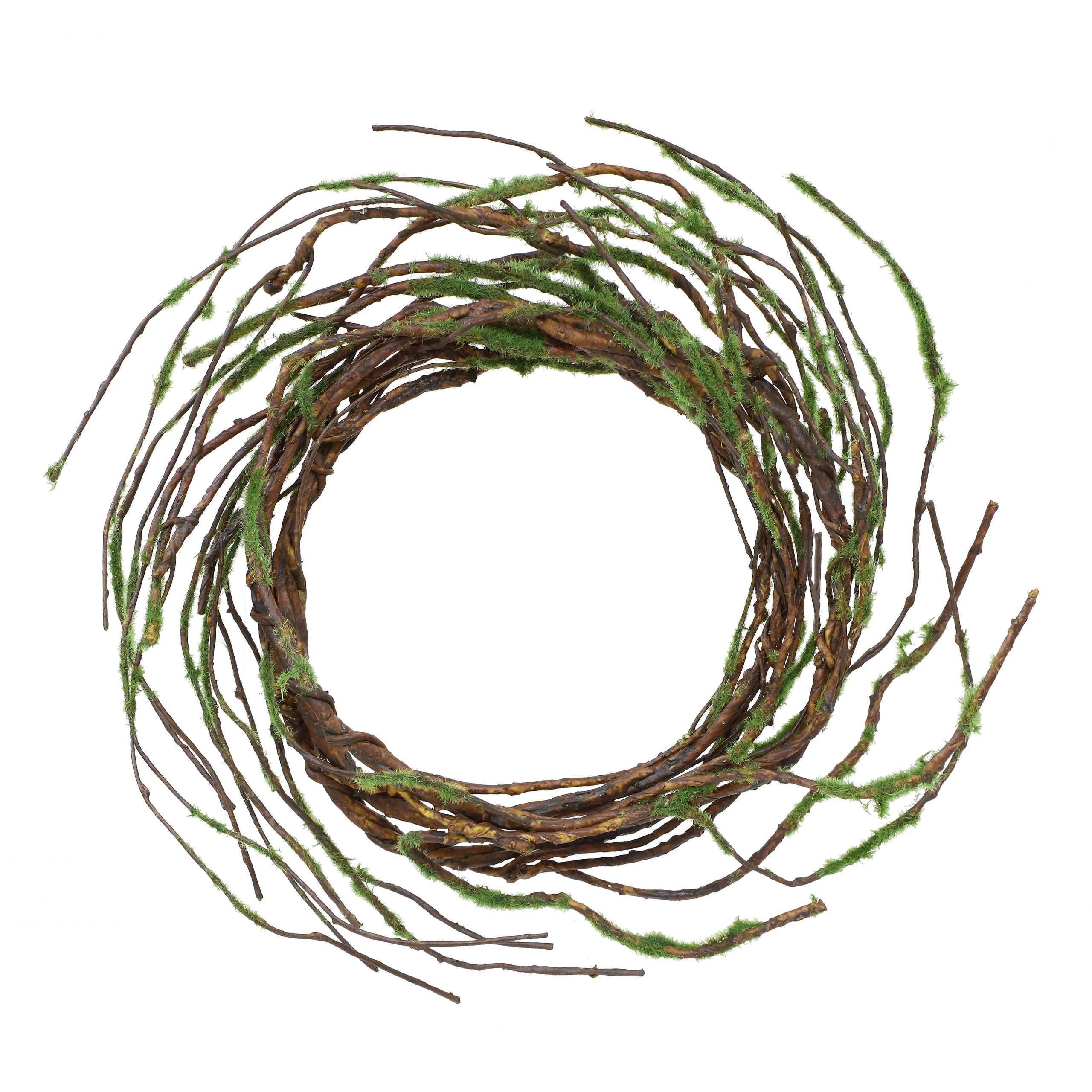 5ft. Green & Brown Moss & Twig Coiled Garland by Ashland®