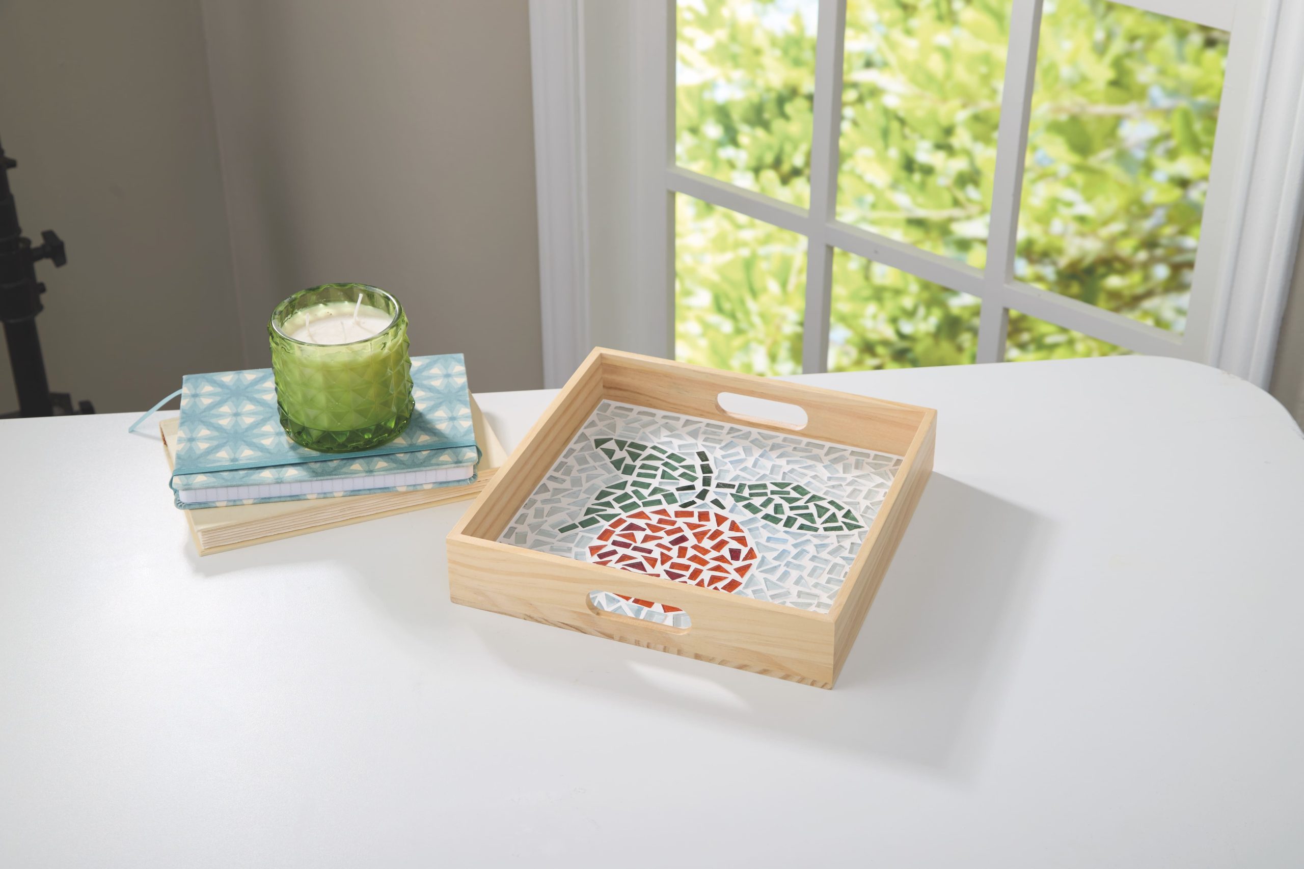 10" x 10" Orange Mosaic Tray Kit by Make Market®